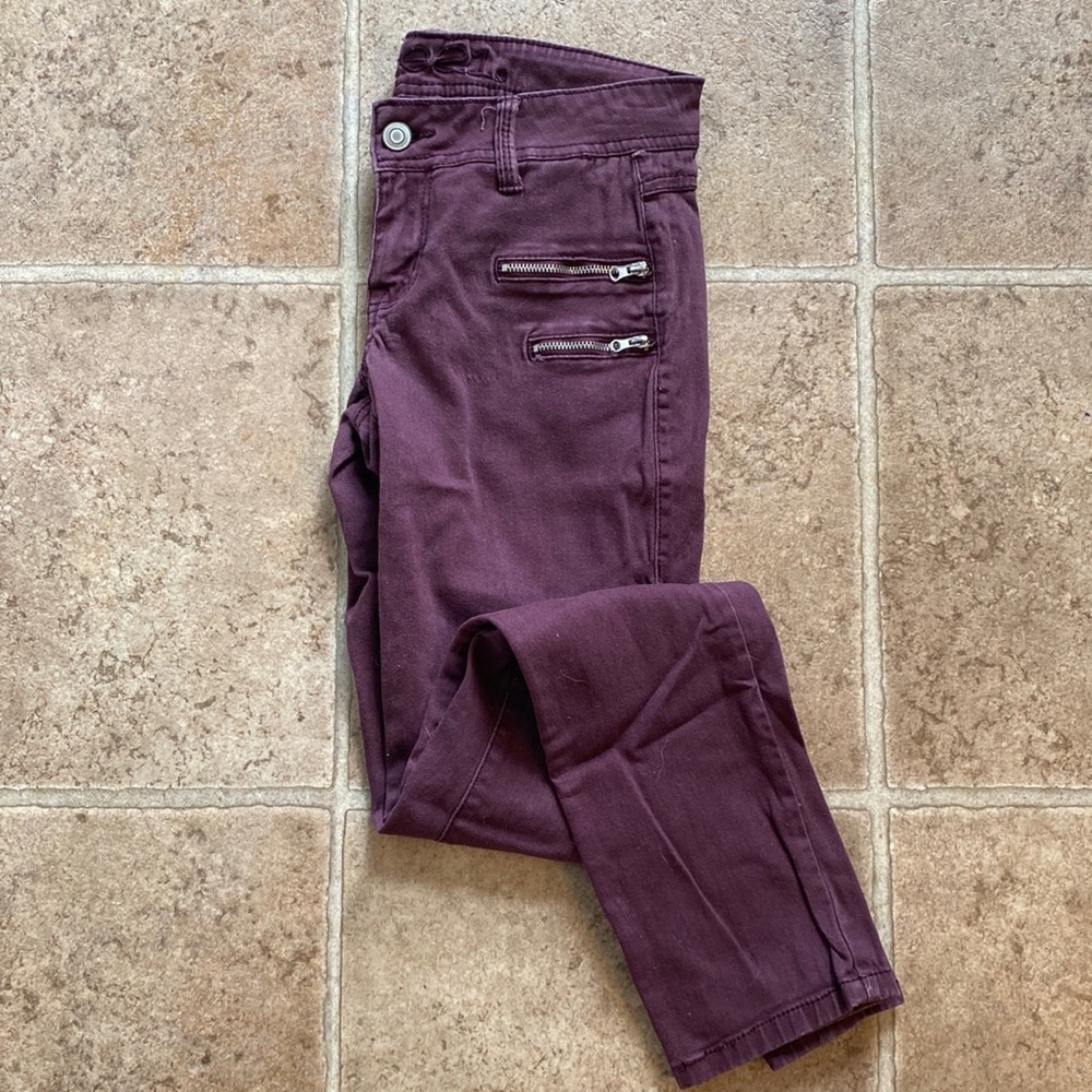 Rue21 dark purple skinny jeans